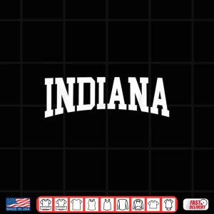 Design Indiana Throwback Classic Heritage Collegiate Style Shirt