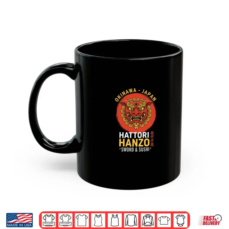 Mug Japanese Sword And Sushi Okinawa Artisan Graphic Shirt