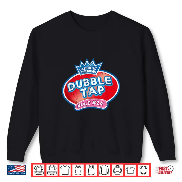 Sweatshirt Patriotic Double Tap Rule Second Amendment Vintage Grunge Shirt