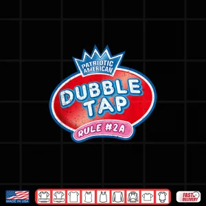 Design Patriotic Double Tap Rule Second Amendment Vintage Grunge Shirt