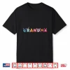 Grandma Family Trip Vacation Character Alphabet Graphic Shirt