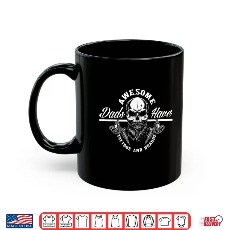 Mug Awesome Heritage Tattoos And Beards Professional Graphic Shirt