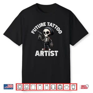 Future Tattoo Artist Skeleton Professional Career Graphic Shirt