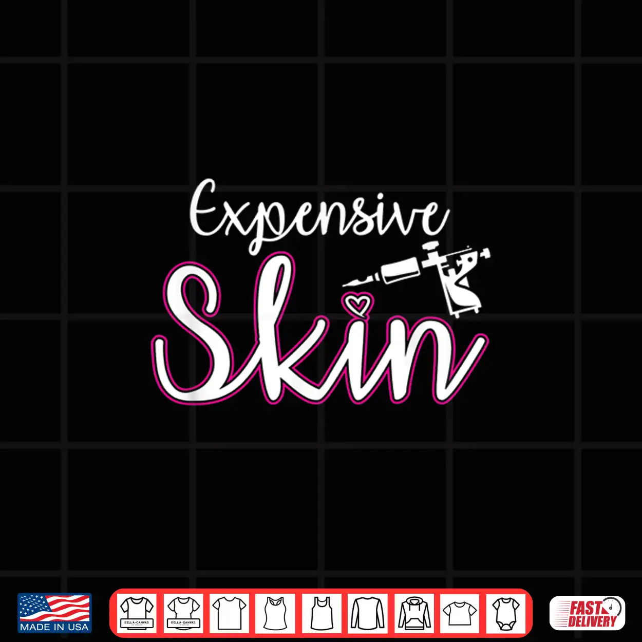 Expensive Skin Tattoo Artist Machine Inked Professional Shirt Expensive Skin Tattoo Artist Machine Inked Professional Shirt