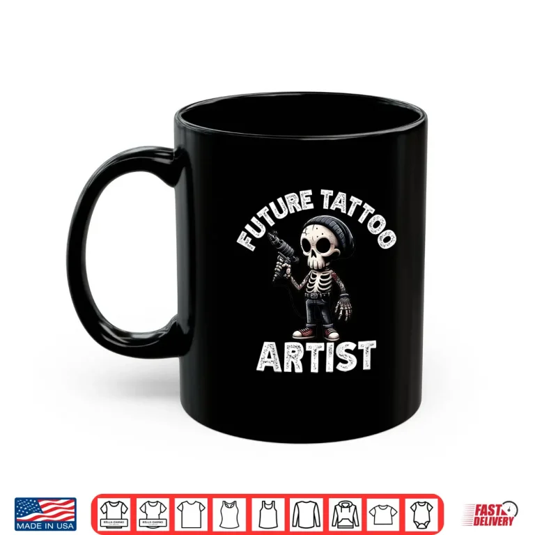 Mug Future Tattoo Artist Skeleton Professional Career Graphic Shirt