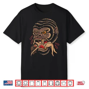 Gorilla American Traditional Old School Ink Artist Shirt