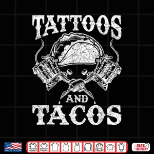 Design Mexican Food Tacos Cultural Tattoo Artist Design Shirt