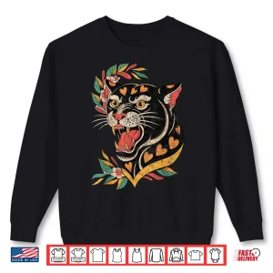 Sweatshirt Panther American Traditional Old School Ink Artist Shirt