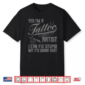 Professional Tattoo Artist Minimalist Artistic Graphic Shirt