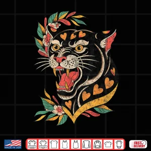 Design Panther American Traditional Old School Ink Artist Shirt 1