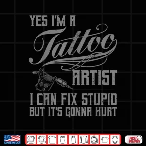 Design Professional Tattoo Artist Minimalist Artistic Graphic Shirt