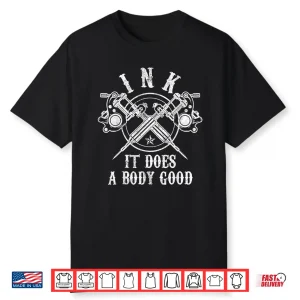 Tattoo Guns Vintage Ink Professional Artist Graphic Shirt