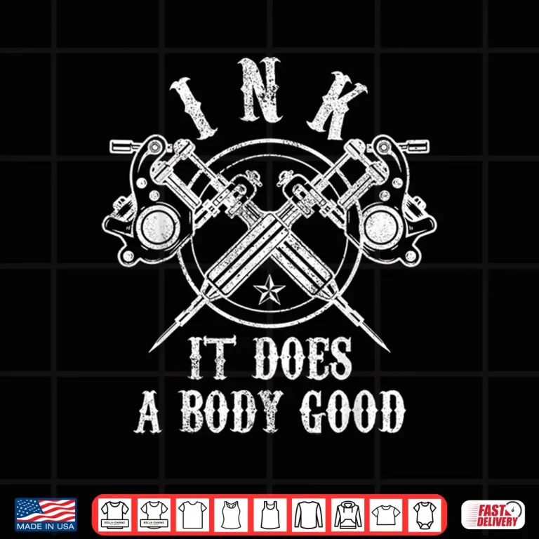 Design Tattoo Guns Vintage Ink Professional Artist Graphic Shirt 1