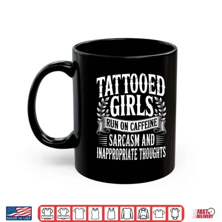 Mug Tattooed Caffeine Fuel Performance Aesthetic Graphic Shirt