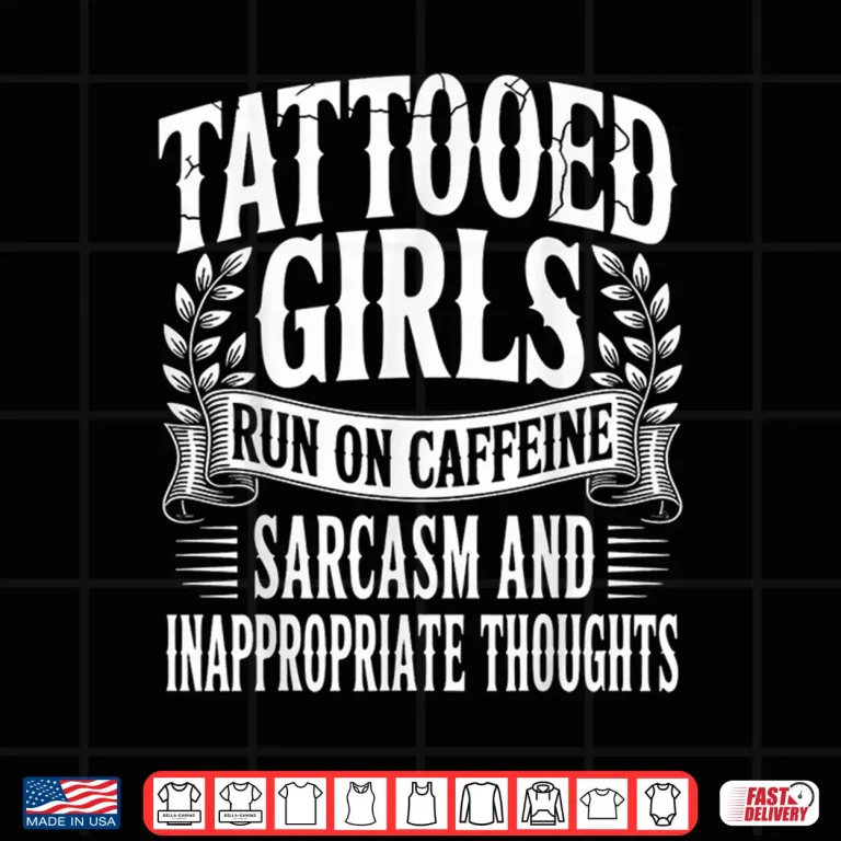 Design Tattooed Caffeine Fuel Performance Aesthetic Graphic Shirt