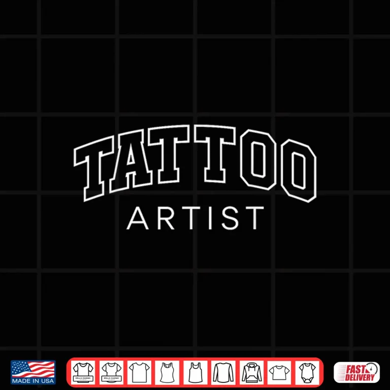 Design Athletic Lettering Body Artist Professional Statement Shirt