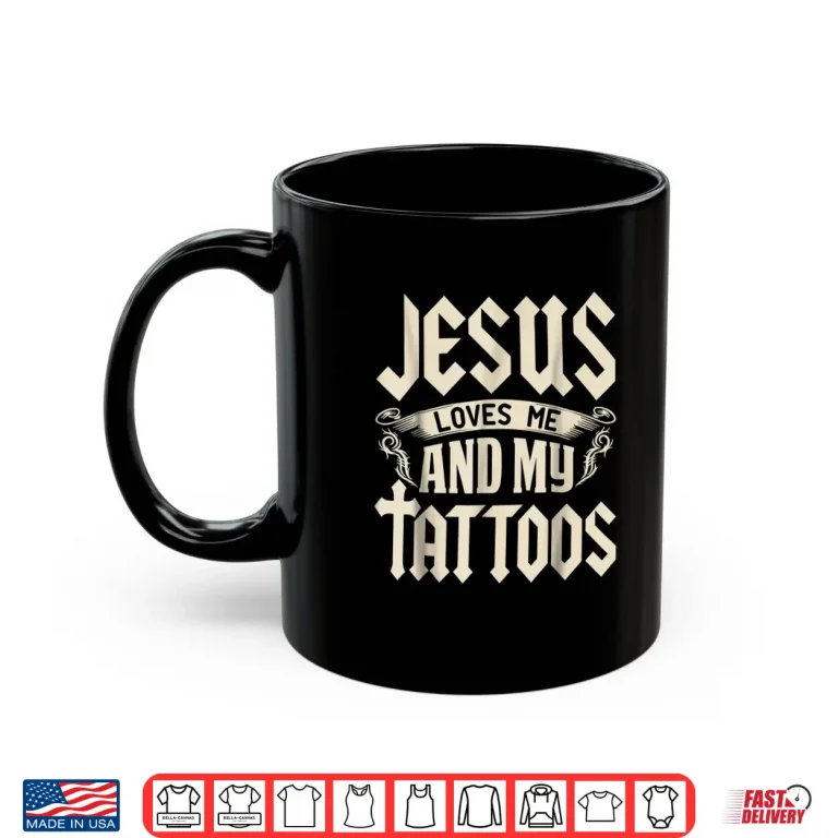 Mug Faith And Tattoos Religious Inked Graphic Design Shirt