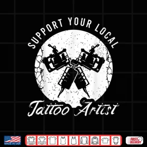 Design Funny Tattoo Outfit Professional Artist Performance Shirt