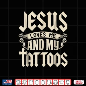 Design Faith And Tattoos Religious Inked Graphic Design Shirt