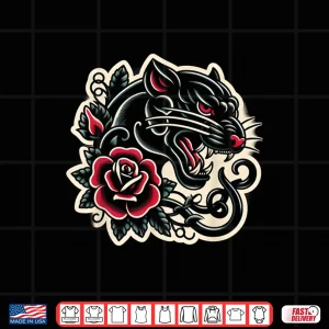 Panther American Traditional Tattoo Artist Professional Shirt 3 Design Panther American Traditional Tattoo Artist Professional Shirt