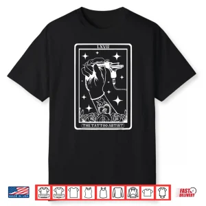 Tattoo Artist Tarot Card Machine Artistic Drawing Shirt