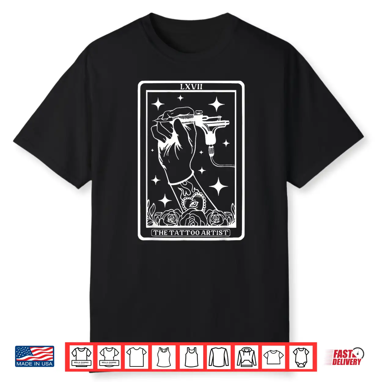 Tattoo Artist Tarot Card Machine Artistic Drawing Shirt Tattoo Artist Tarot Card Machine Artistic Drawing Shirt