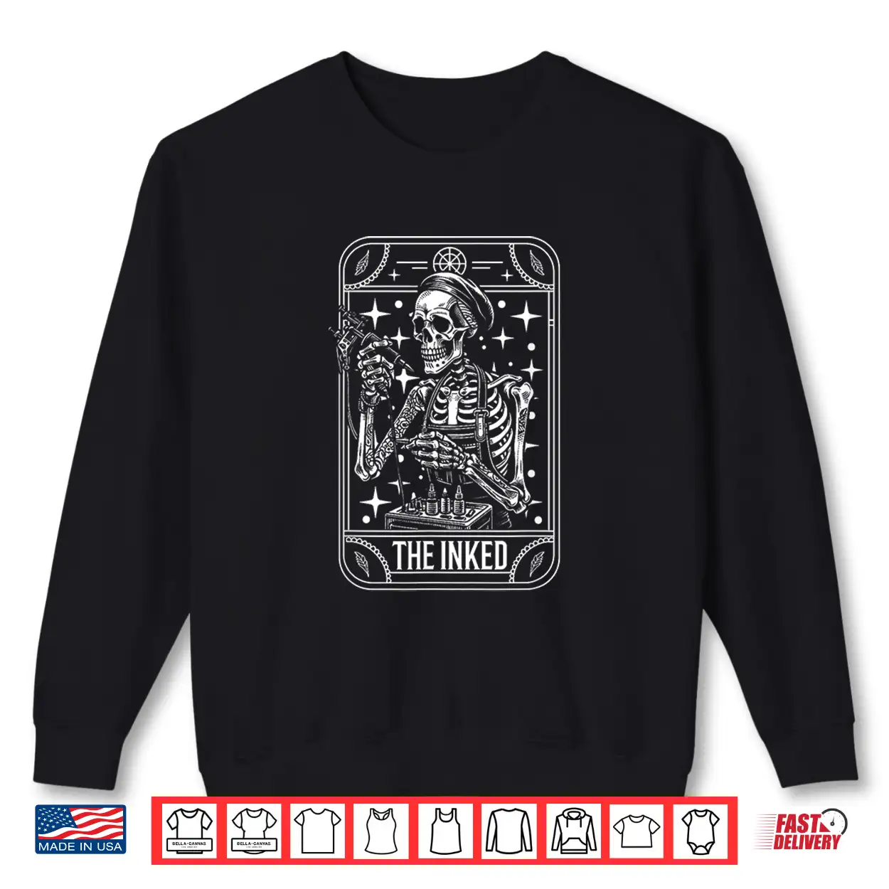 Tattooist Tattooer Skeleton Tarot Card Aesthetic Shirt Tattooist Tattooer Skeleton Tarot Card Aesthetic Shirt