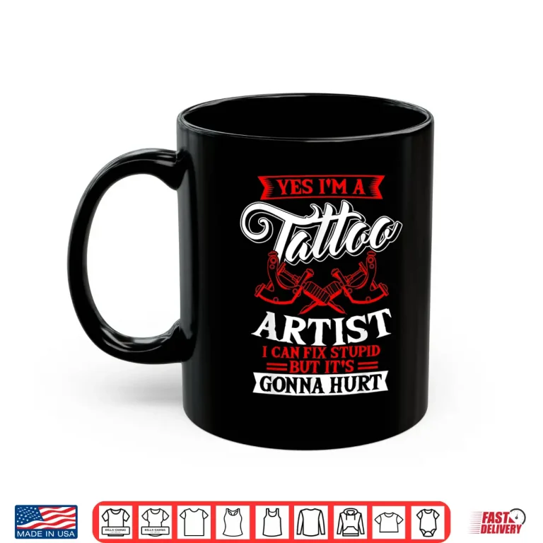 Mug Tattooist Tattooing Symbolic Pigment Professional Shirt