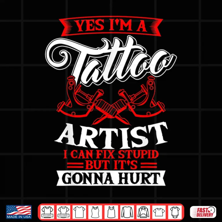 Design Tattooist Tattooing Symbolic Pigment Professional Shirt
