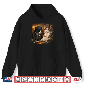 Hoodie Vintage Cat Tattoo Inked Kitty Sixty Seven Meme Shirt