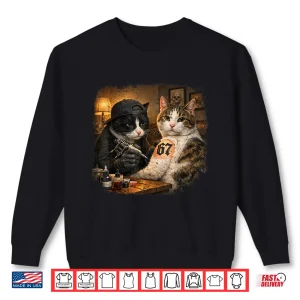 Sweatshirt Vintage Cat Tattoo Inked Kitty Sixty Seven Meme Shirt