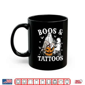 Ghosts Pumpkin Tattoo Artist Halloween Boos And Tattoos Shirt 3 Mug Ghosts Pumpkin Tattoo Artist Halloween Boos And Tattoos Shirt