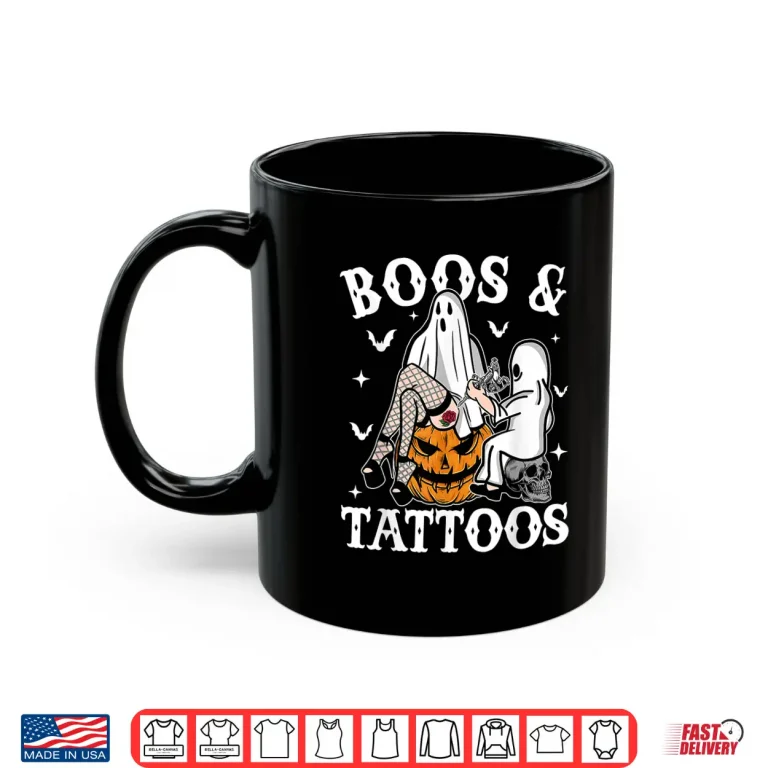 Mug Ghosts Pumpkin Tattoo Artist Halloween Boos And Tattoos Shirt
