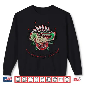 Sweatshirt Handshake Snake Trust No One American Traditional Tattoo Shirt