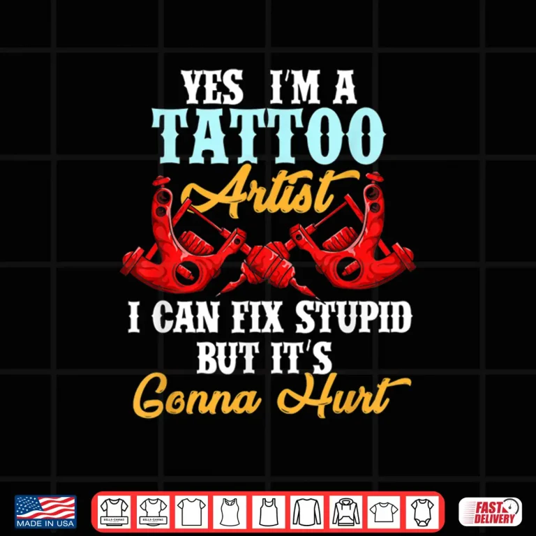 Design Lover Of Ink And Tattoo Artist Professional Graphic Shirt
