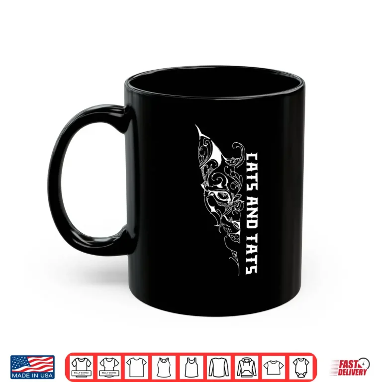 Mug Tattoo Artist Cats And Tats Feline Aesthetic Shirt