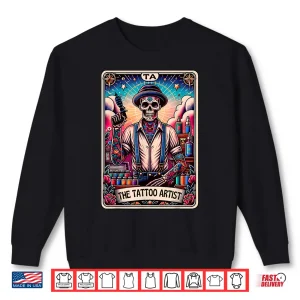 Tattoo Artist Skeleton Drawing Mystic Tarot Aesthetic Shirt 2 Sweatshirt Tattoo Artist Skeleton Drawing Mystic Tarot Aesthetic Shirt
