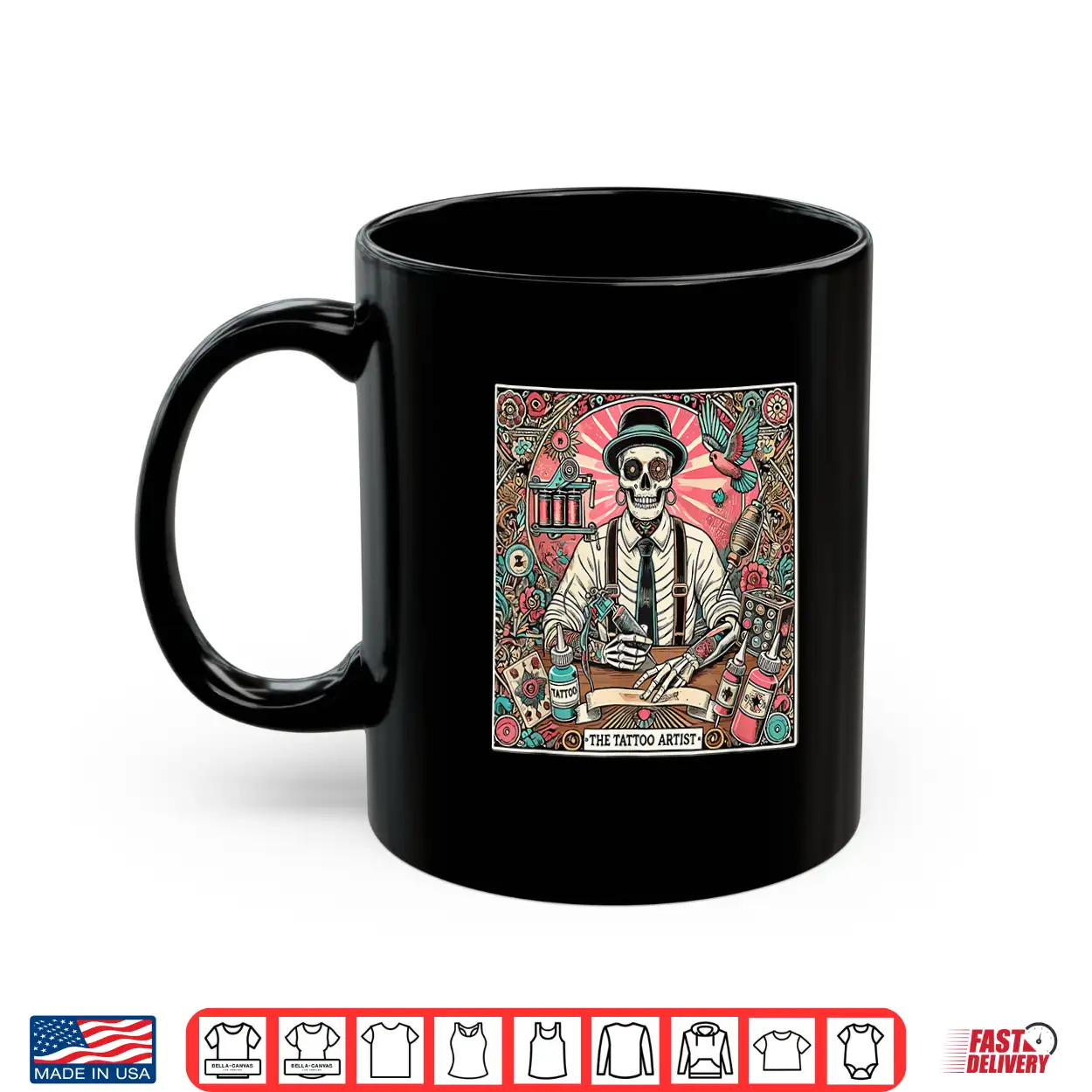 Tattoo Artist Tarot Card Skeleton Drawing Aesthetic Shirt Tattoo Artist Tarot Card Skeleton Drawing Aesthetic Shirt