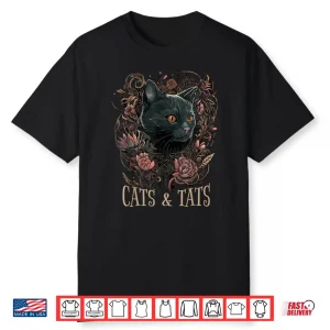 Cats And Tats Feline Lover Professional Pet Owner Shirt