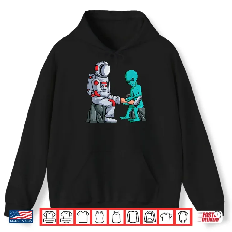 Hoodie Alien Tattooist Astronaut Ufo Lover Professional Ink Shirt