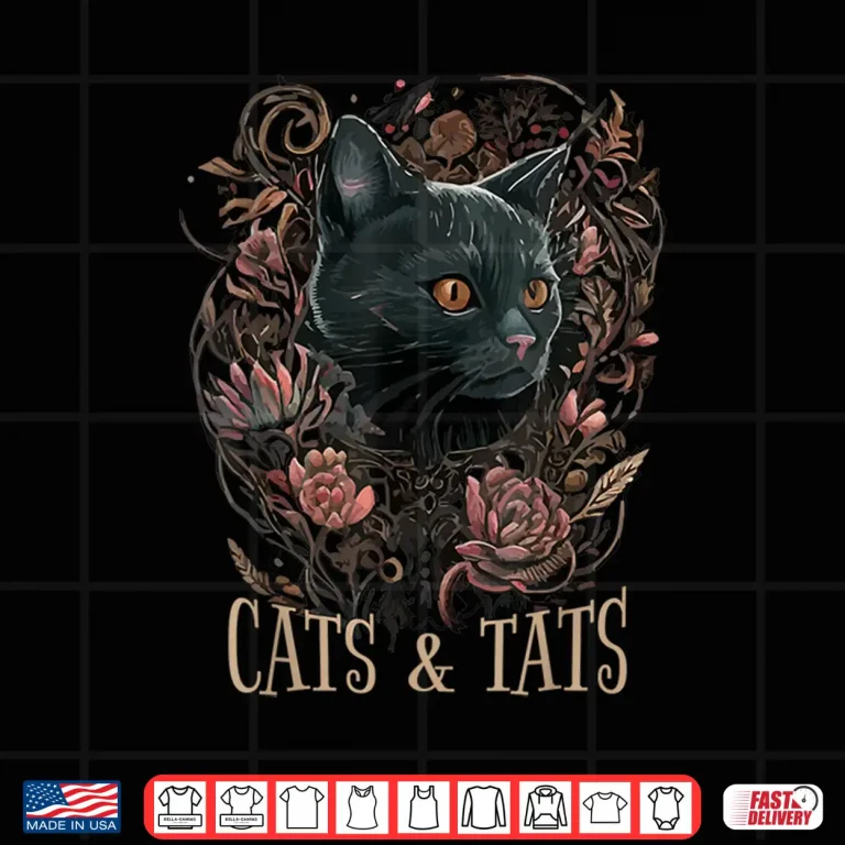 Design Cats And Tats Feline Lover Professional Pet Owner Shirt