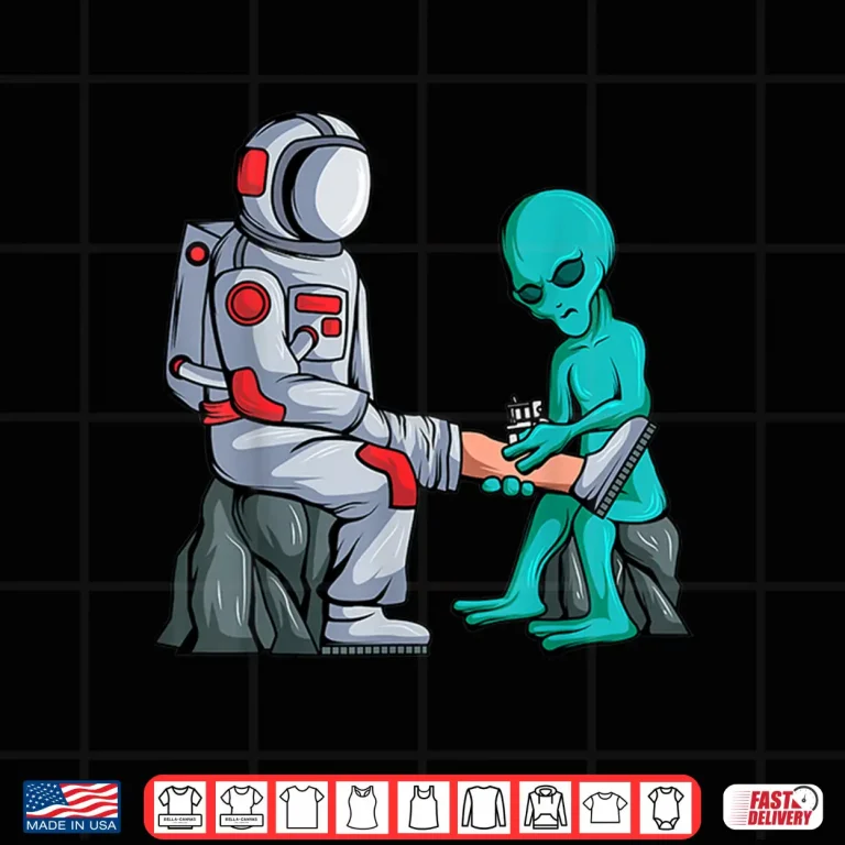 Design Alien Tattooist Astronaut Ufo Lover Professional Ink Shirt