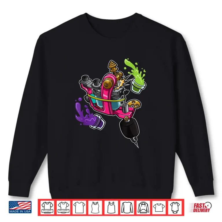 Sweatshirt My Coil Loves Color Tattoo Machine Professional Artist Shirt