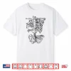 Rose Butterfly Skeleton Tattoo Artist Ribcage Aesthetic Shirt
