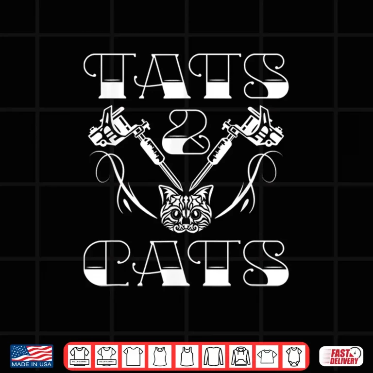 Design Tats And Cats Tattoo Feline Aesthetic Artistic Shirt