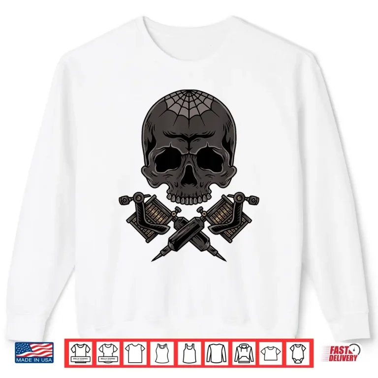 Sweatshirt Tattoo Artist Skull Professional Gothic Aesthetic Shirt