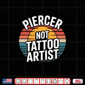 Design Professional Body Piercing Statement Minimalist Graphic Shirt