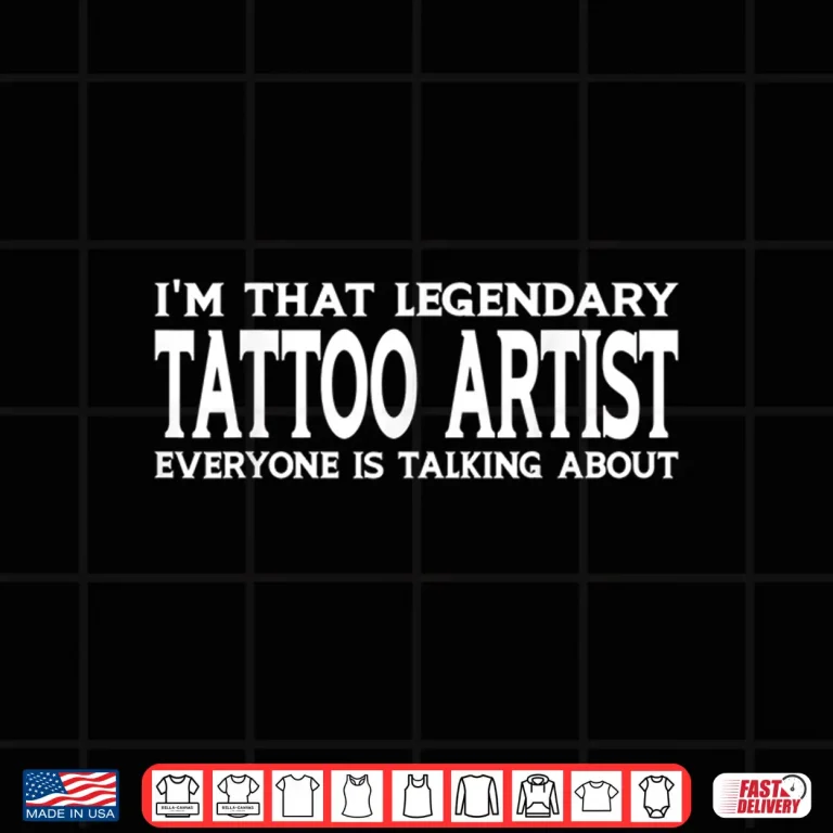 Design Tattoo Artist Job Title Professional Employee Graphic Shirt