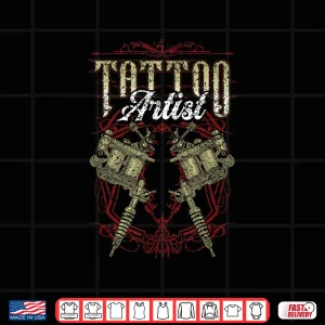 Design Tattoo Artist Ink Job Professional Art Graphic Shirt