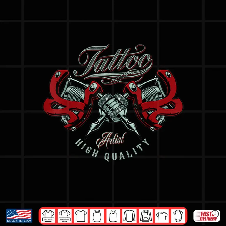 Design Tattoo Artist Vintage Tattooist Professional Machine Shirt